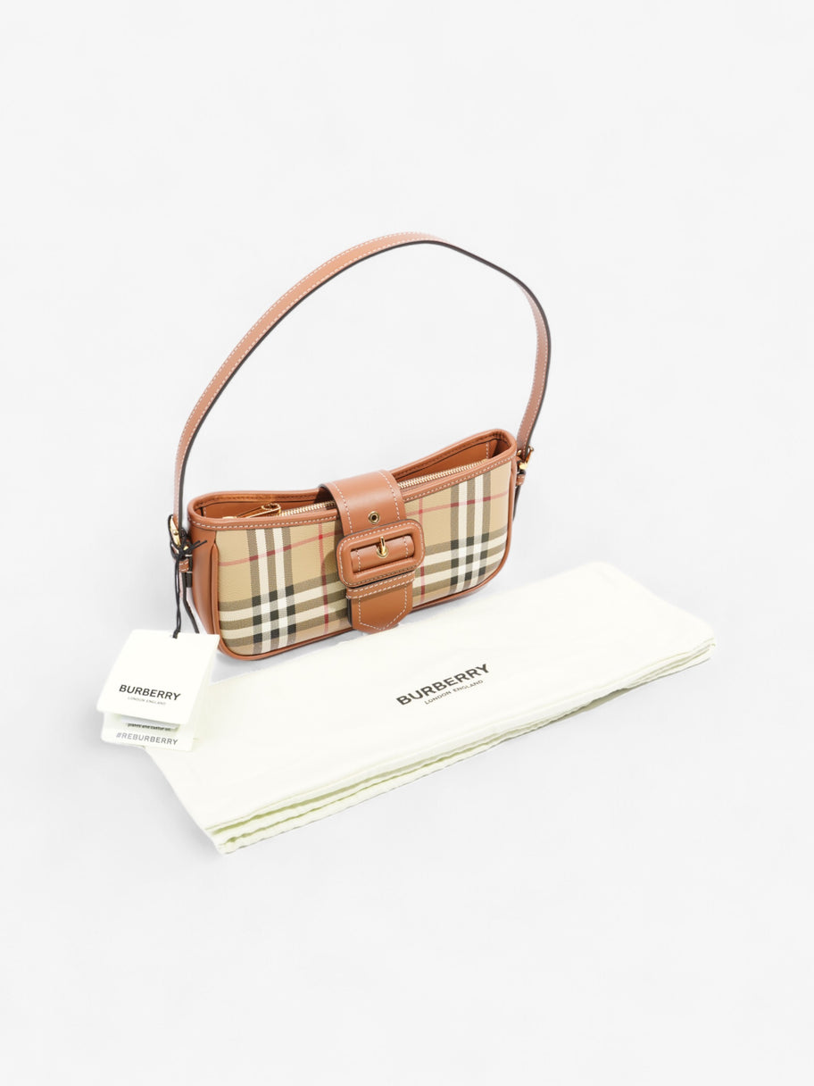 Burberry Sling Bag Vintage Check Polyurethane Image 9