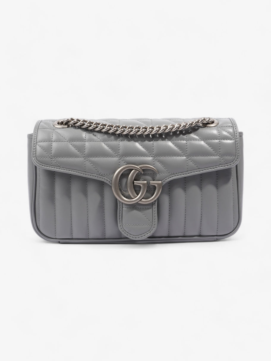 Gucci GG Marmont Grey Leather Small Image 1