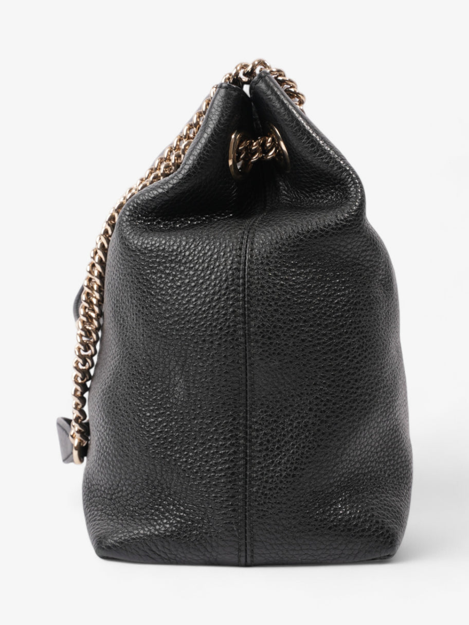 Gucci Soho Chain Tote Black Leather Image 3