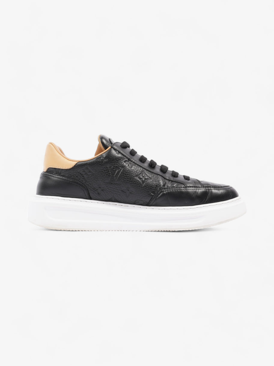 Louis Vuitton Beverly Hills Sneakers Black Monogram / Beige Calfskin Leather EU 43 UK 9 Image 4