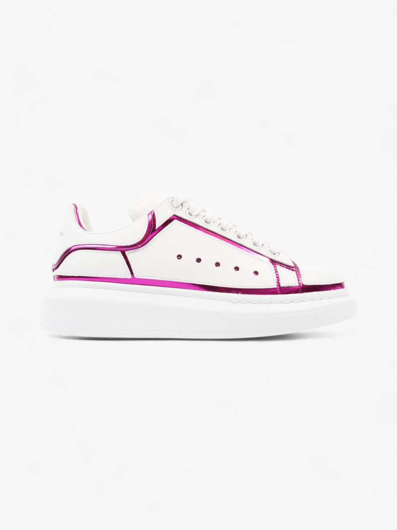  Alexander McQueen Oversized Sneakers White / Metallic Pink Leather EU 39 UK 6