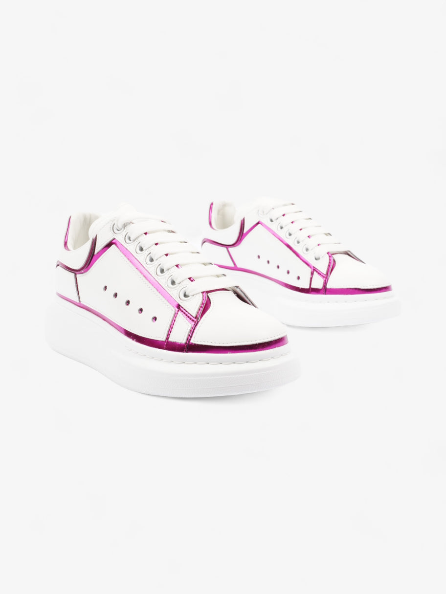 Alexander McQueen Oversized Sneakers White / Metallic Pink Leather EU 39 UK 6 Image 2