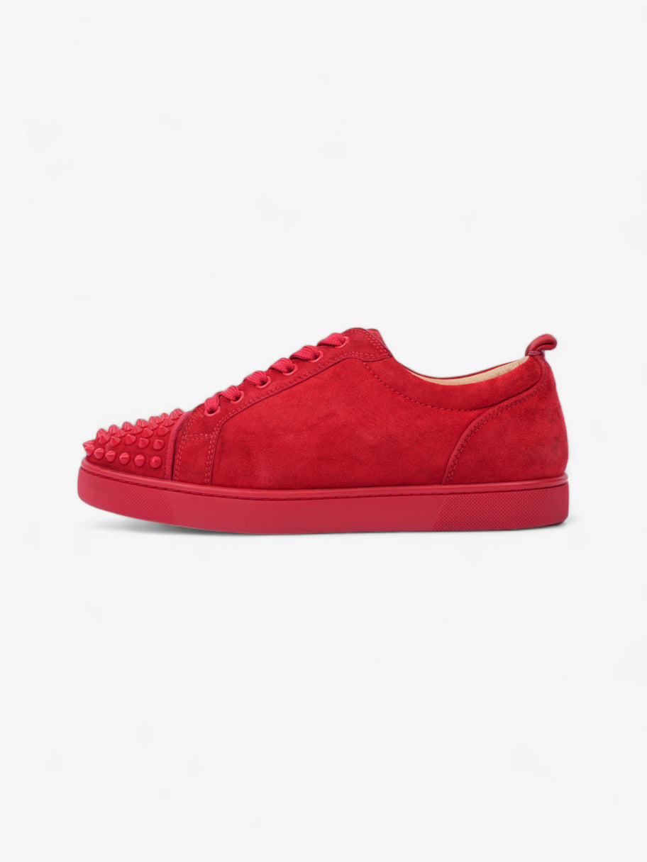 Christian Louboutin Louis Junior Spikes Red Suede EU 41 UK 7 Image 5