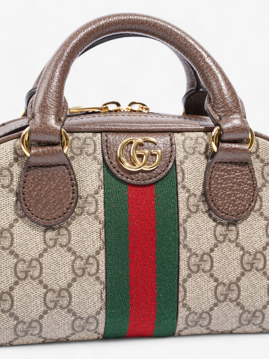 Gucci GG Ophidia GG Supreme / Green / Red Canvas Mini Image 7