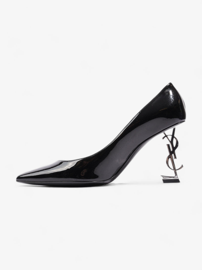  Saint Laurent Opyum Heels 85cm Black Patent Leather EU 39 UK 6