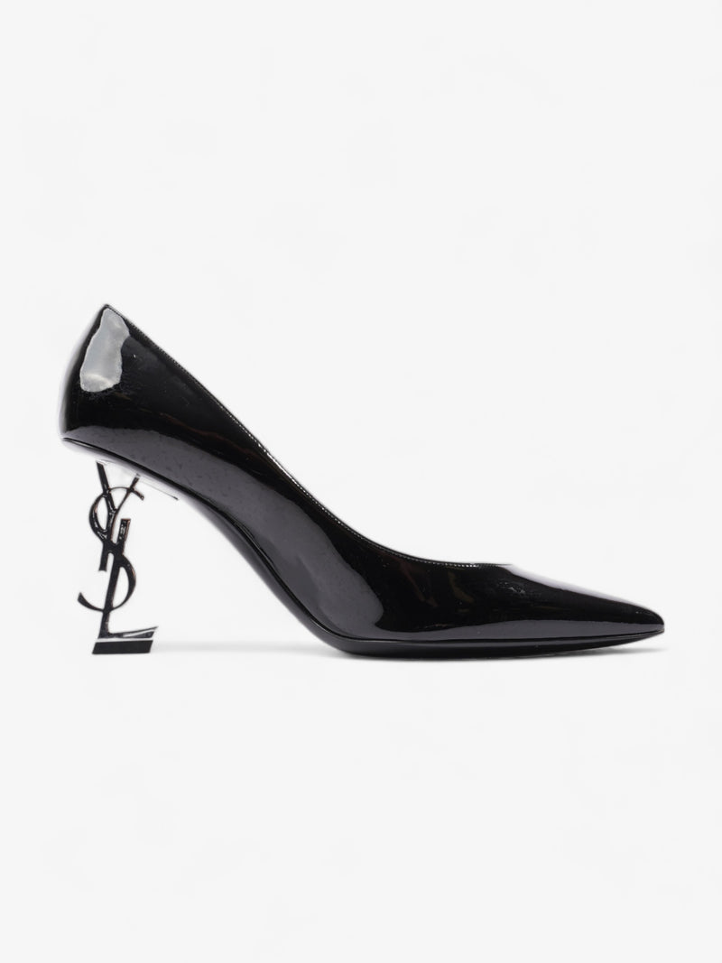  Saint Laurent Opyum Heels 85cm Black Patent Leather EU 39 UK 6