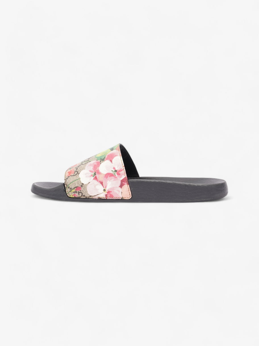 Gucci GG Supreme Blooms Floral Slides Beige  / Floral Canvas EU 38 UK 5 Image 3