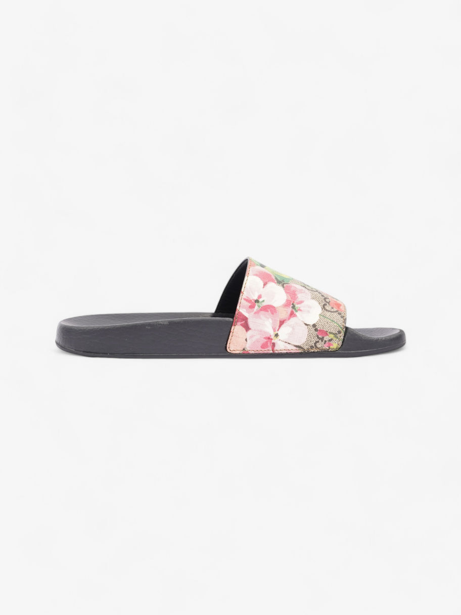 Gucci GG Supreme Blooms Floral Slides Beige  / Floral Canvas EU 38 UK 5 Image 4