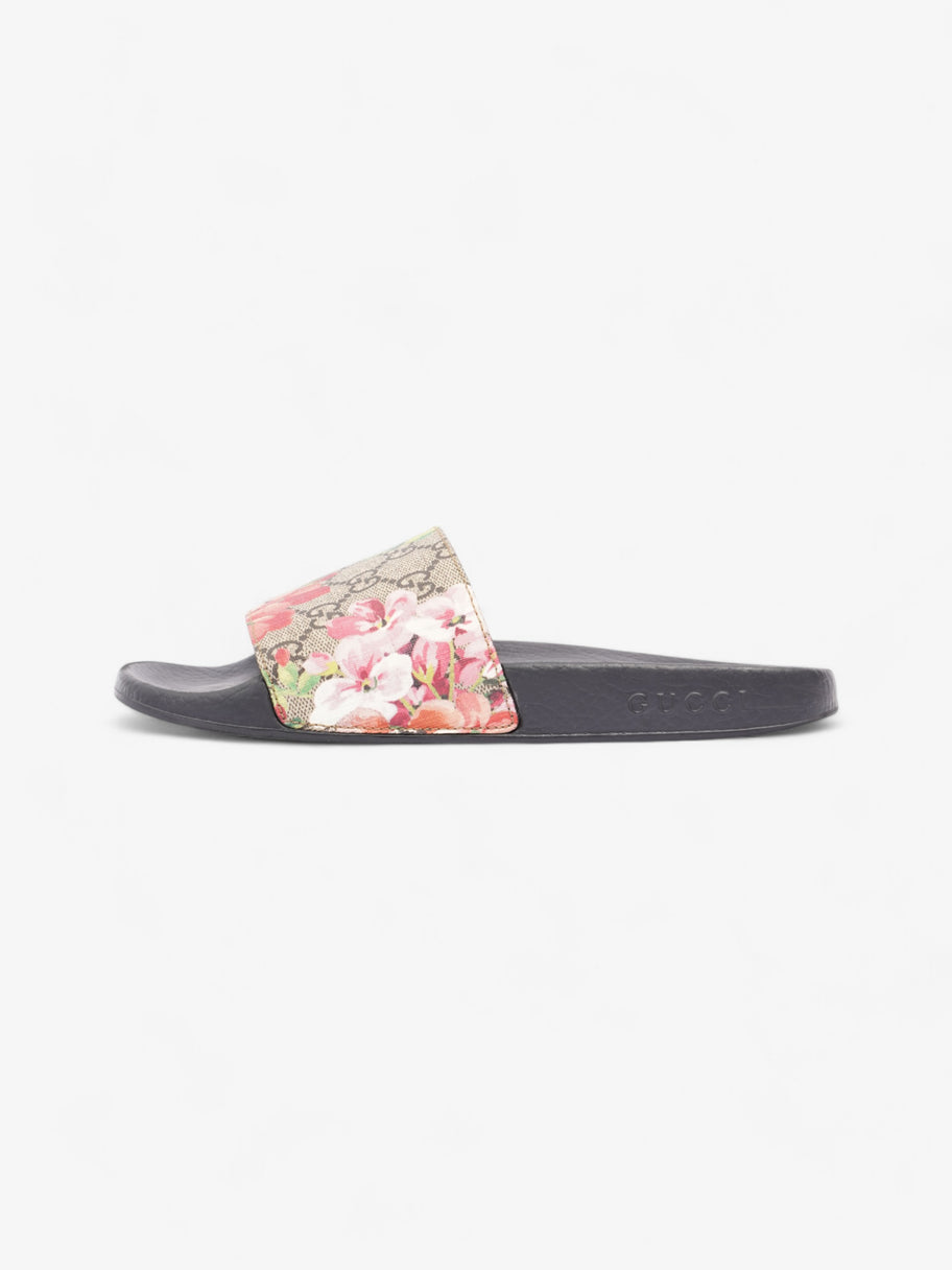 Gucci GG Supreme Blooms Floral Slides Beige  / Floral Canvas EU 38 UK 5 Image 5