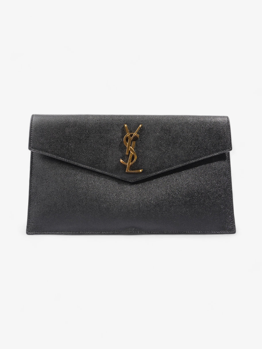 Saint Laurent Uptown Pouch Black Calfskin Leather Image 1