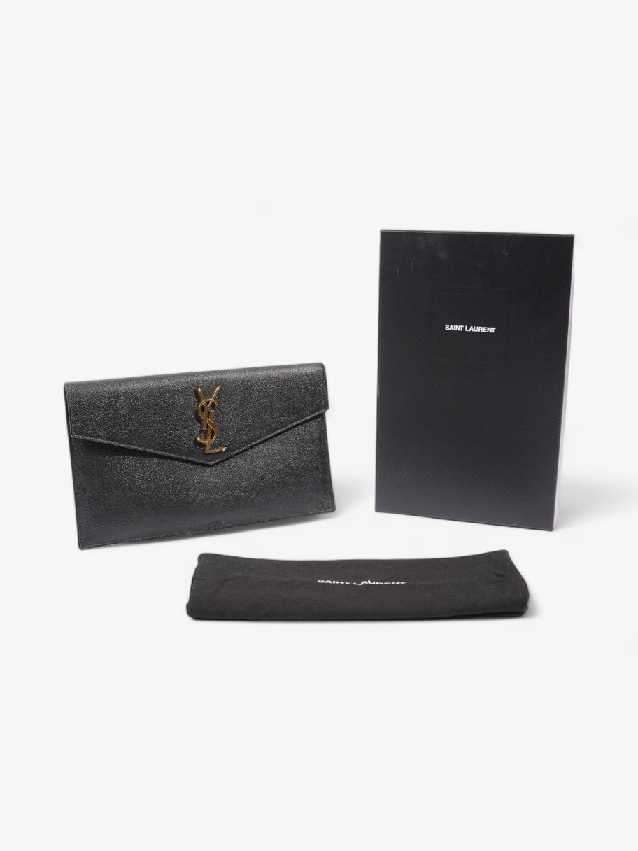 Saint Laurent Uptown Pouch Black Calfskin Leather Image 7