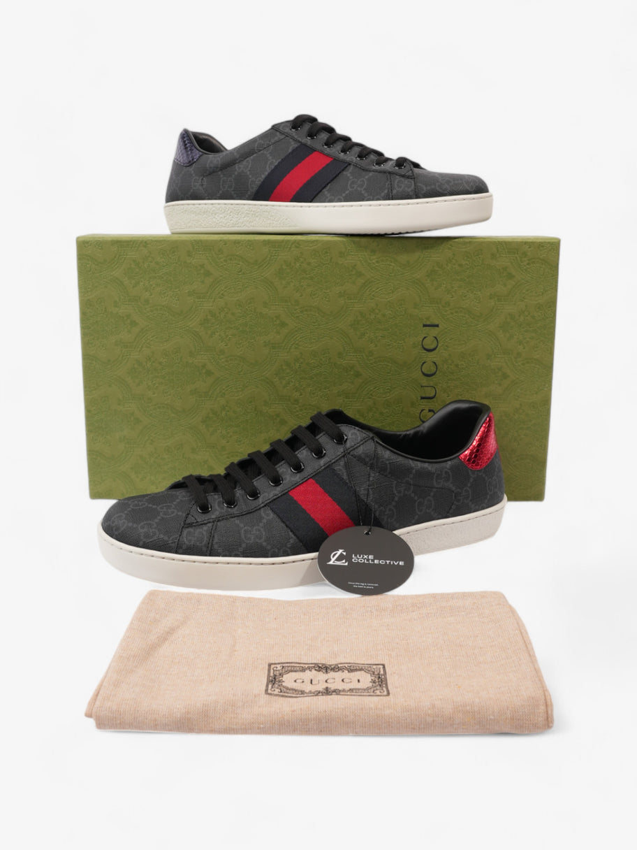 Gucci Ace Black / Navy  / Red Coated Canvas EU 43.5 UK 9.5 Image 10