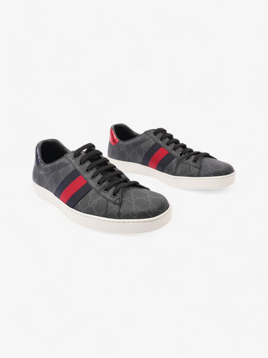 Gucci Ace Black / Navy  / Red Coated Canvas EU 43.5 UK 9.5 Image 2