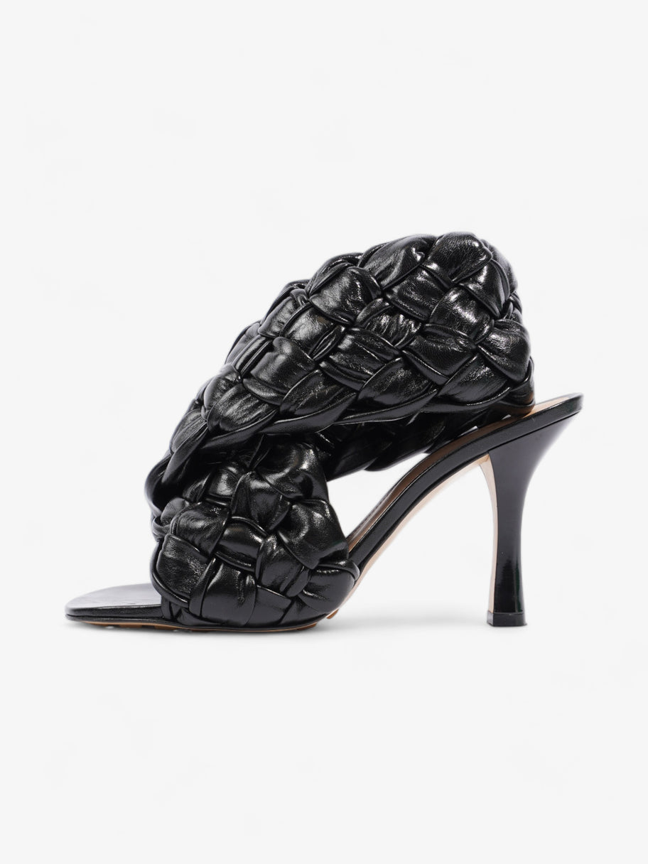 Interwoven Heels 100mm Black Lambskin Leather EU 38.5 UK 5.5 Image 5