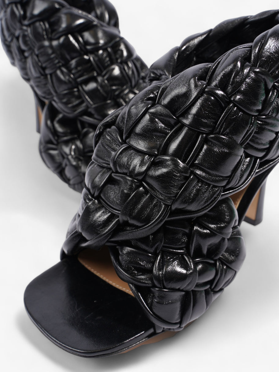 Interwoven Heels 100mm Black Lambskin Leather EU 38.5 UK 5.5 Image 9