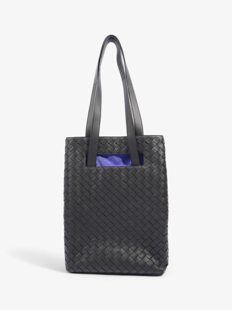  Bottega Veneta Intrecciato Tote Black Leather