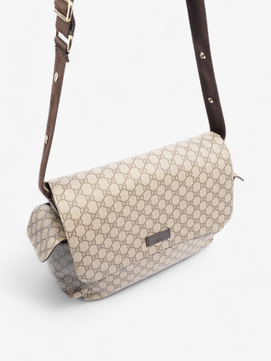 Gucci Baby Changing Bag Beige And Ebony GG Supreme Coated Canvas Image 7