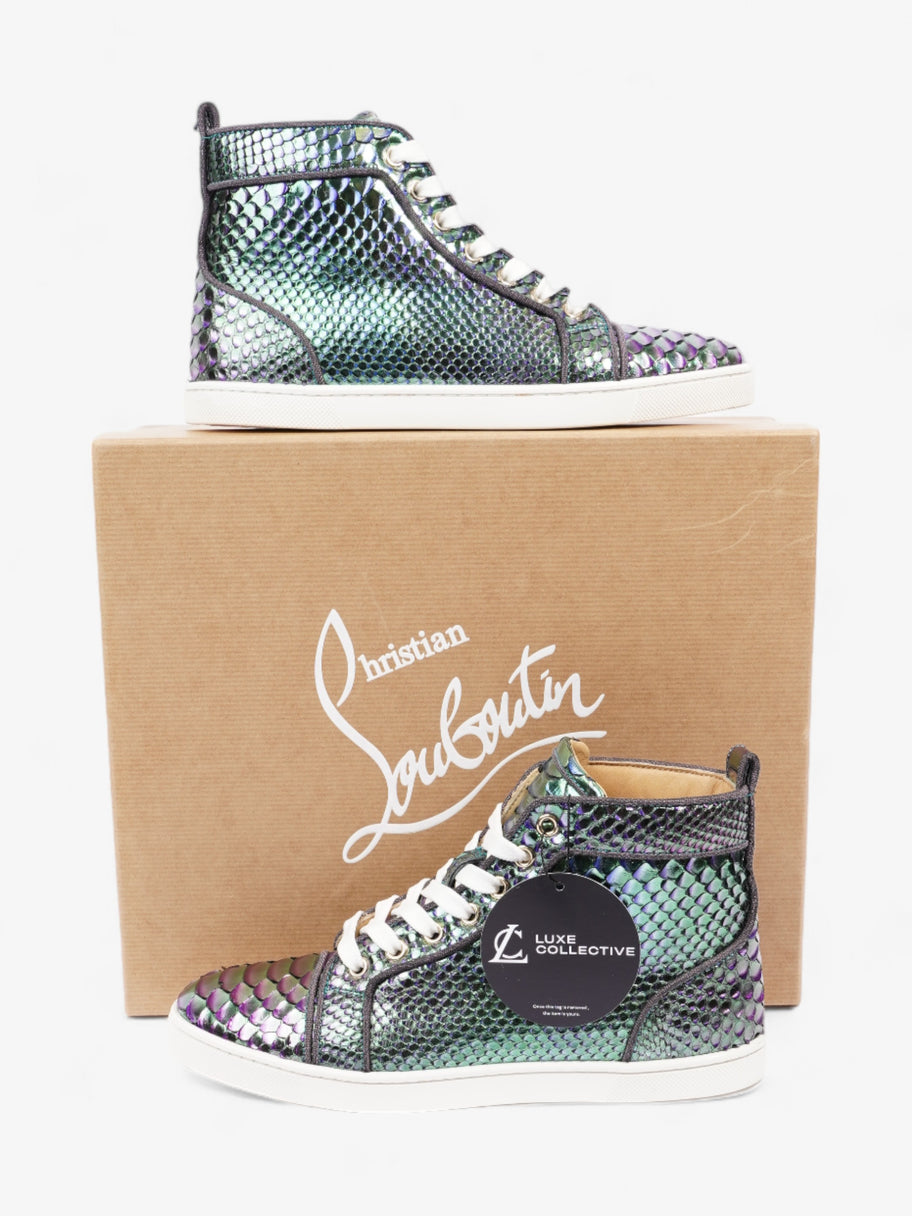 Christian Louboutin Bip Bip Orlato Flat Green / Purple Python EU 36 UK 3 Image 10