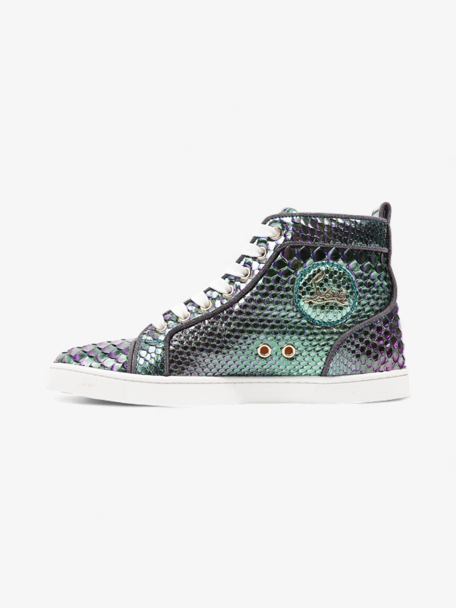 Christian Louboutin Bip Bip Orlato Flat Green / Purple Python EU 36 UK 3 Image 3