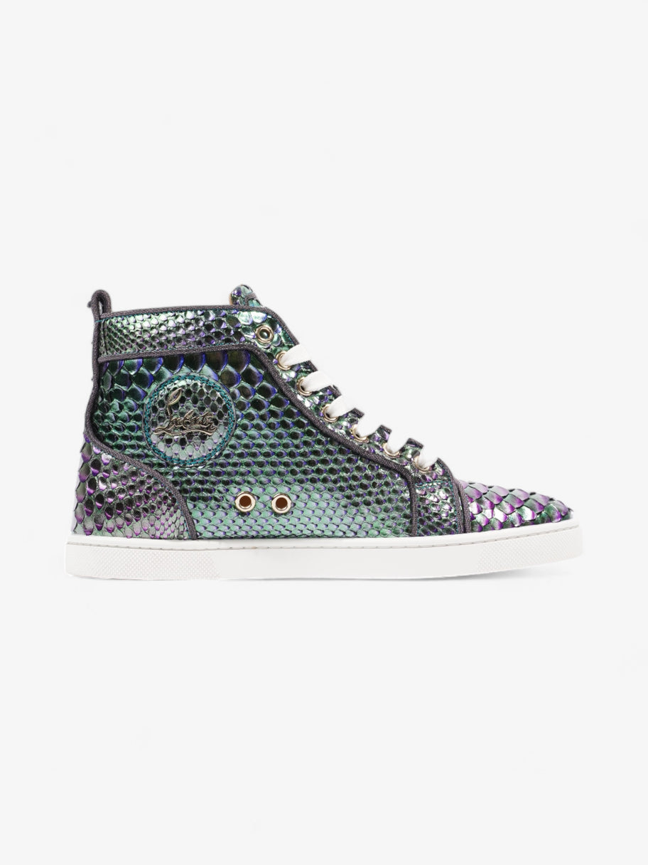 Christian Louboutin Bip Bip Orlato Flat Green / Purple Python EU 36 UK 3 Image 4