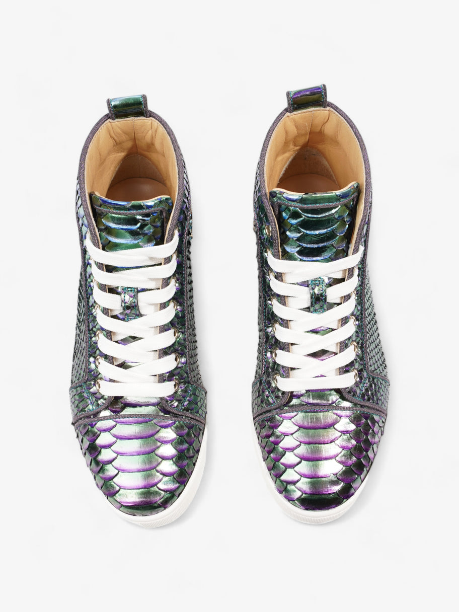 Christian Louboutin Bip Bip Orlato Flat Green / Purple Python EU 36 UK 3 Image 8