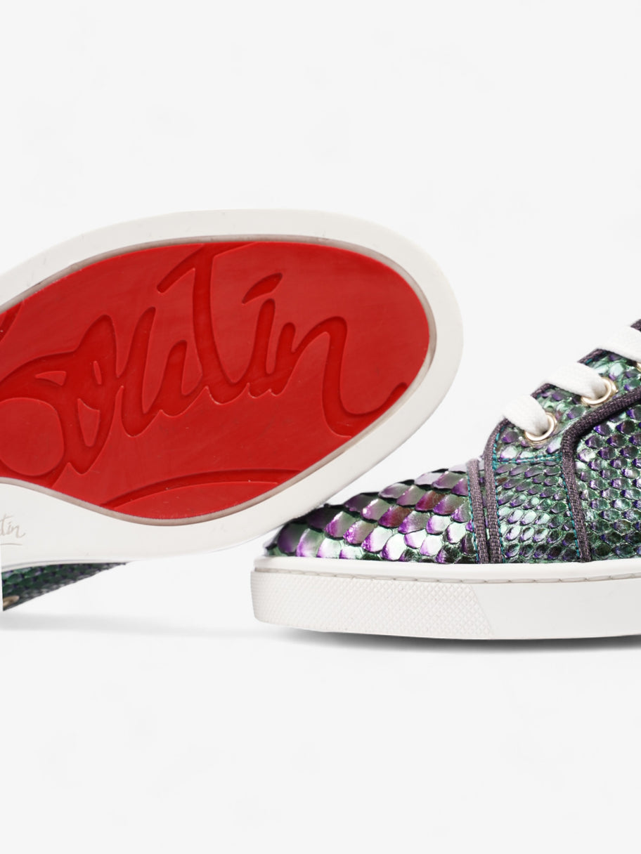 Christian Louboutin Bip Bip Orlato Flat Green / Purple Python EU 36 UK 3 Image 9