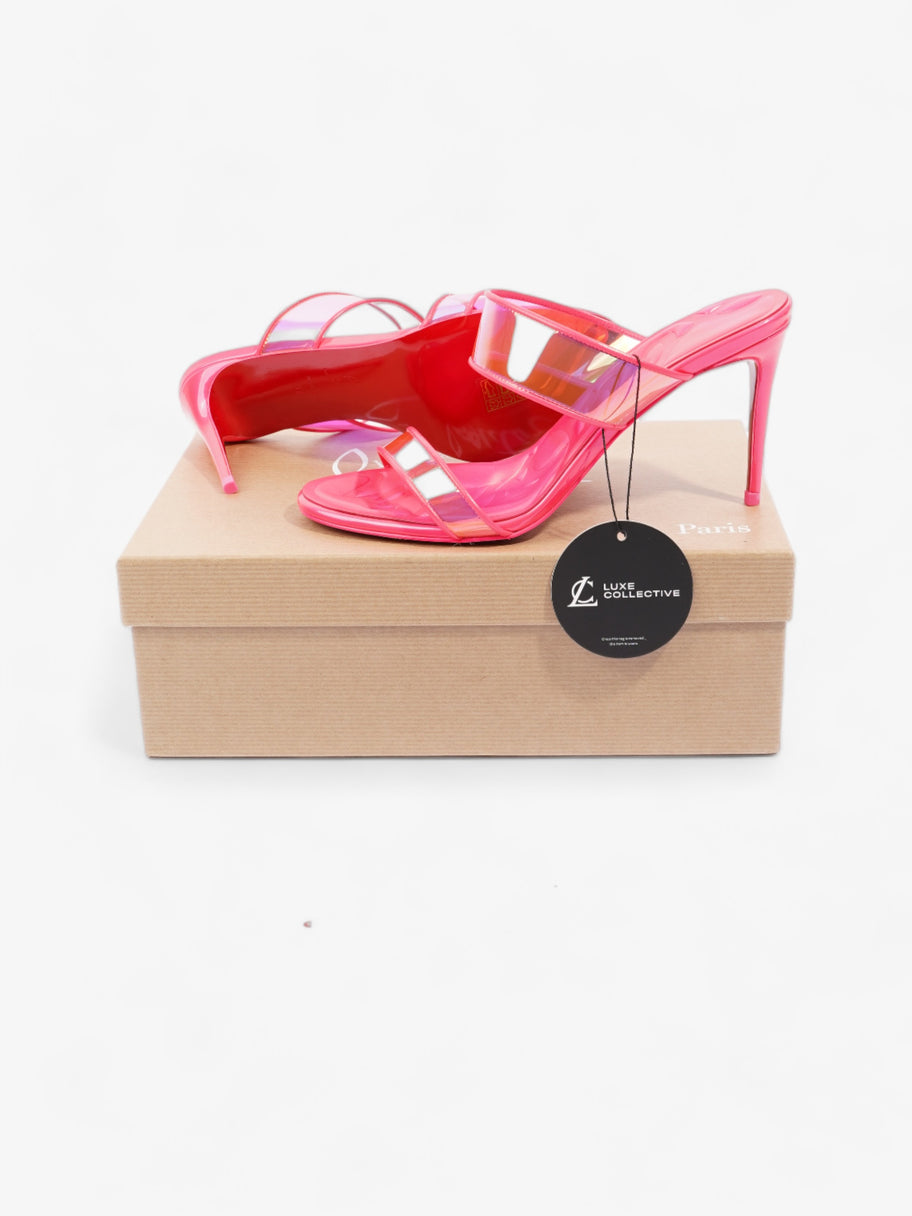 Christian Louboutin Just Loubi 85mm Fluo Pink PVC EU 37.5 UK 4.5 Image 10