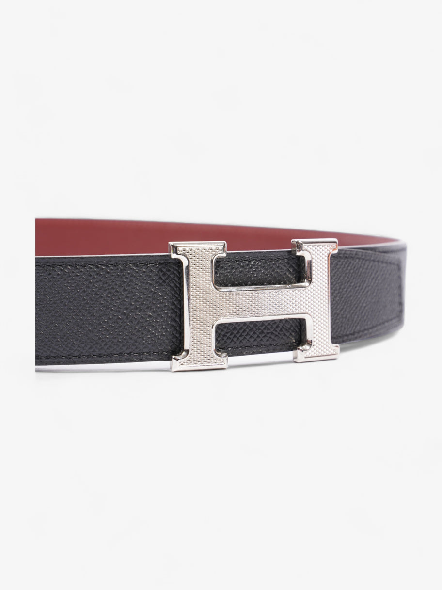 Hermes Mini Constance Belt Buckle&Reversible Black / Red Leather 90cm Image 3