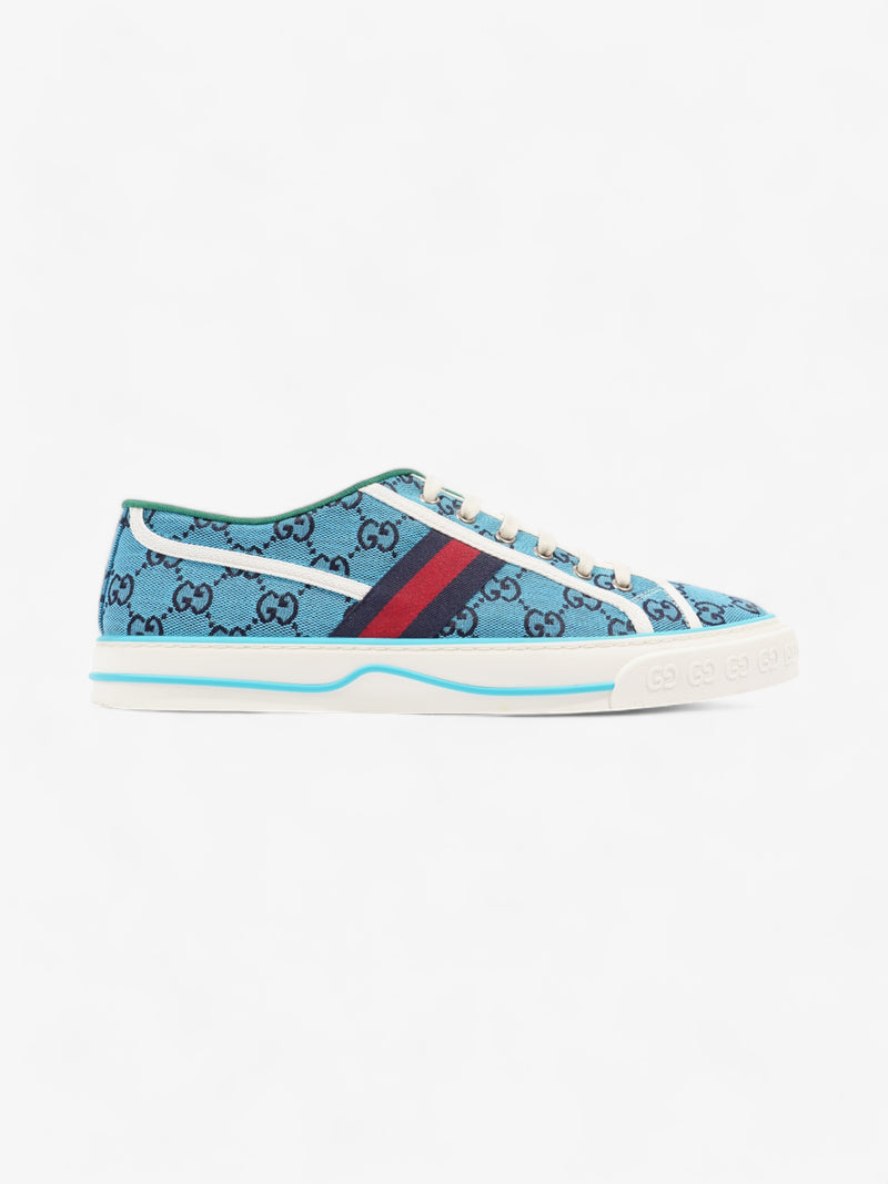  Gucci Tennis 1977 Blue GG Canvas EU 44 UK 10