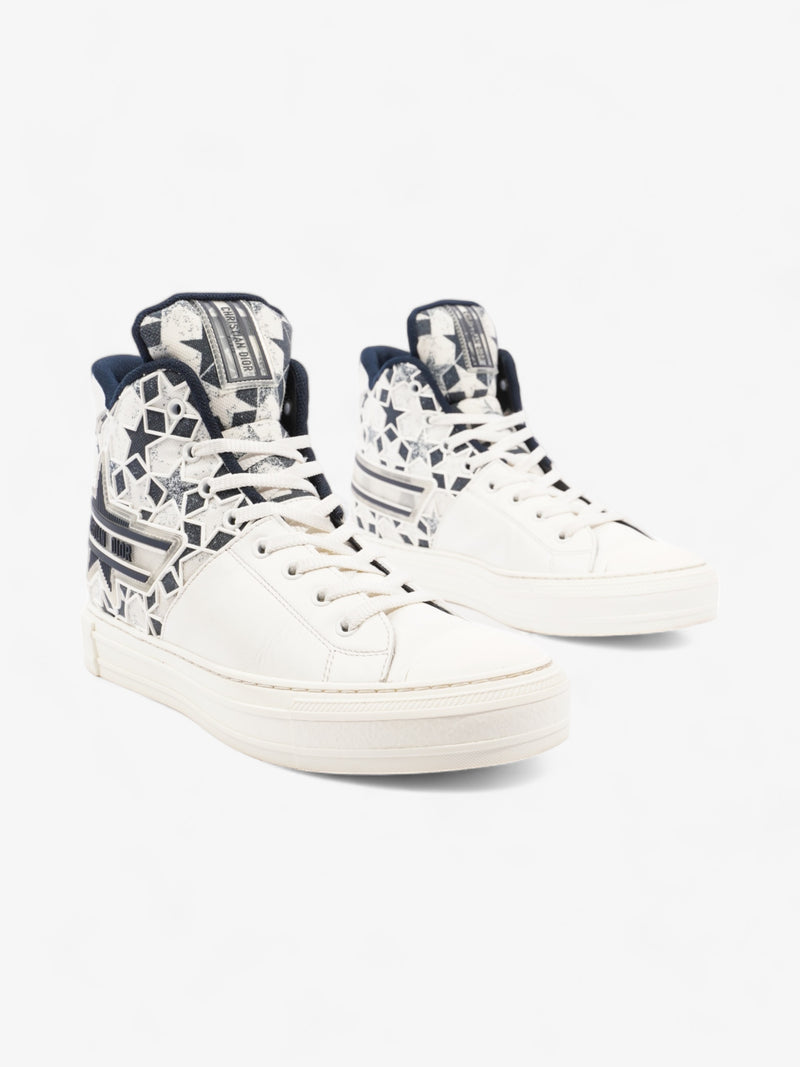  Christian Dior Walk'n'Dior Star Sneakers White / Navy Leather EU 41 UK 7