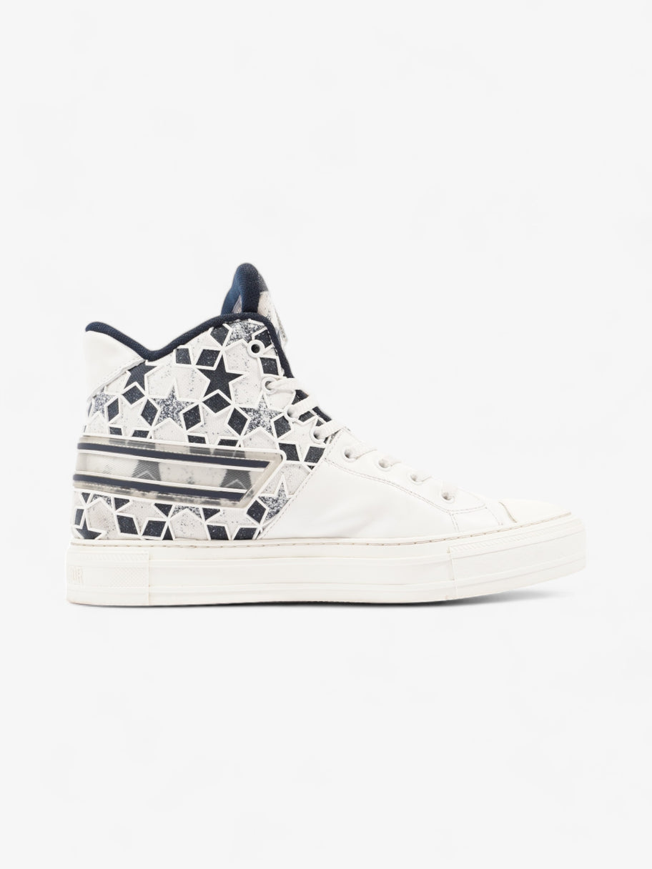 Christian Dior Walk'n'Dior Star Sneakers White / Navy Leather EU 41 UK 7 Image 4