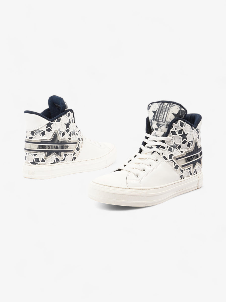 Christian Dior Walk'n'Dior Star Sneakers White / Navy Leather EU 41 UK 7 Image 9