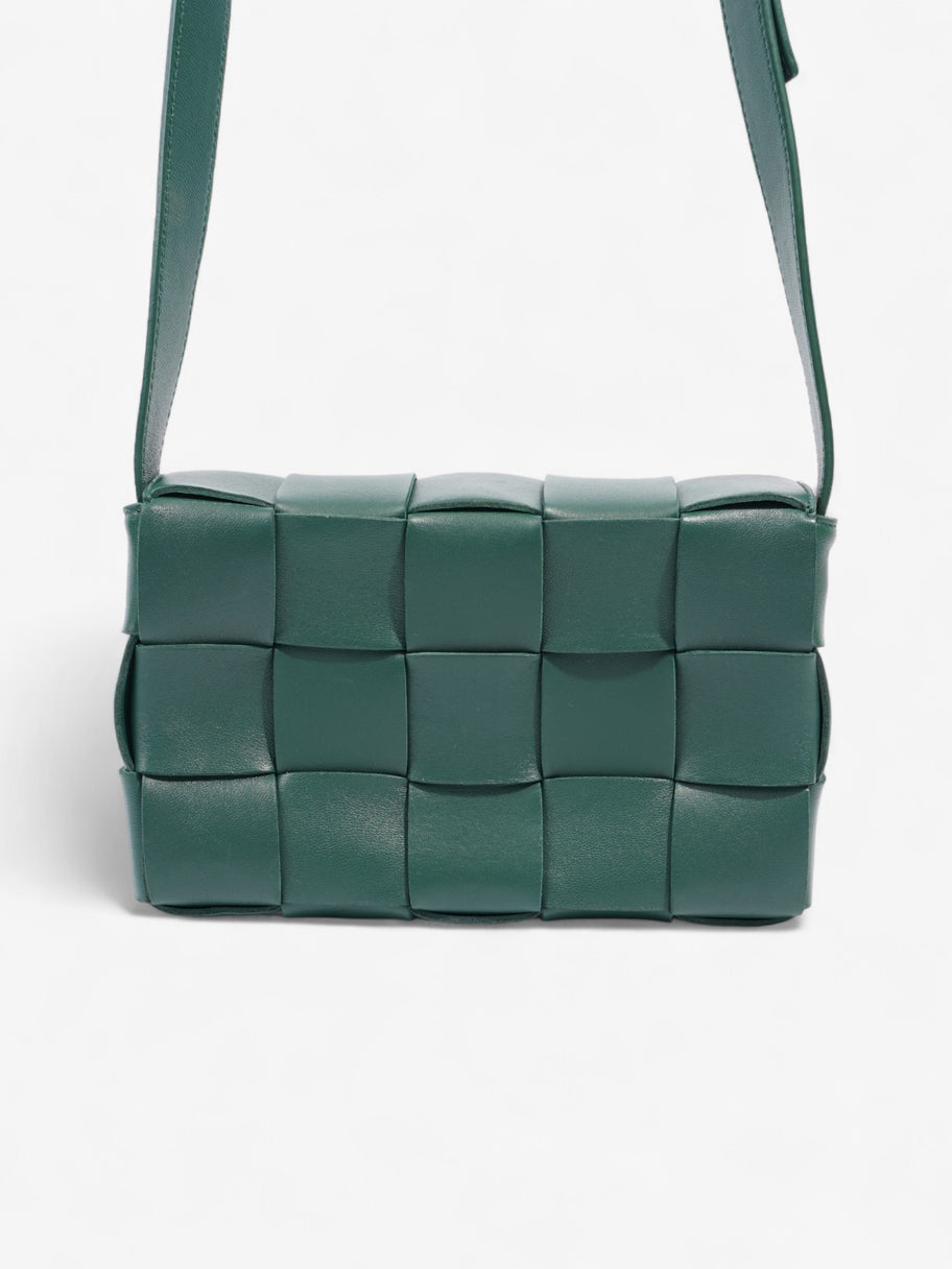 Bottega Veneta Cassette Green Intrecciato Leather Image 4