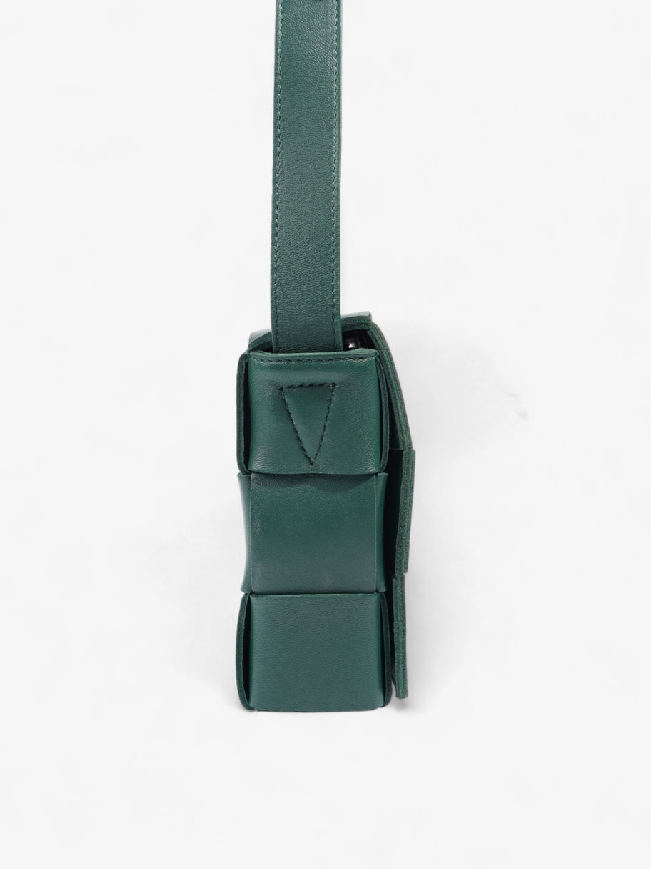 Bottega Veneta Cassette Green Intrecciato Leather Image 5