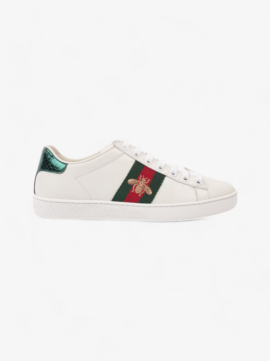 Gucci Ace Sneakers with Bee White / Red / Green Leather EU 35 UK 2 Image 1