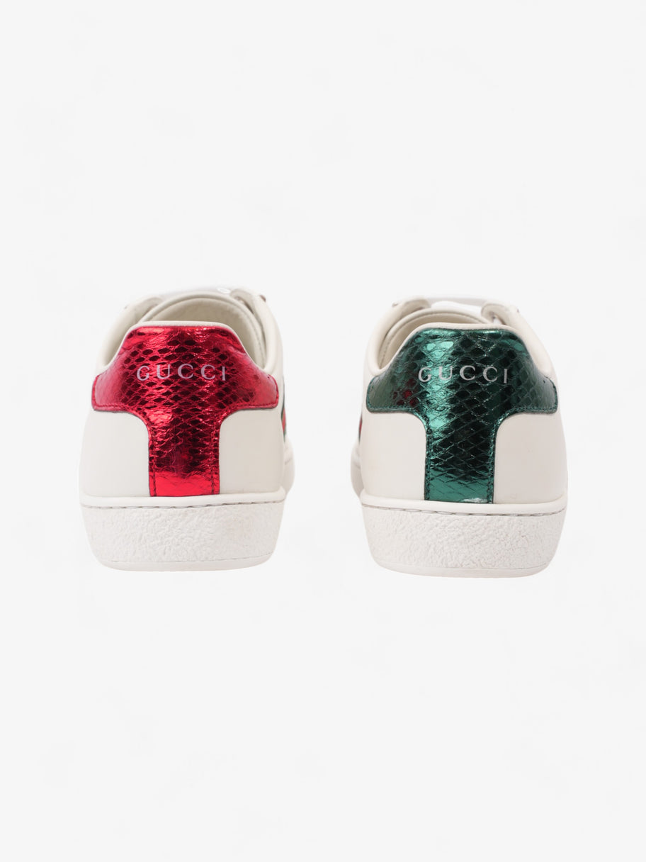 Gucci Ace Sneakers with Bee White / Red / Green Leather EU 35 UK 2 Image 6