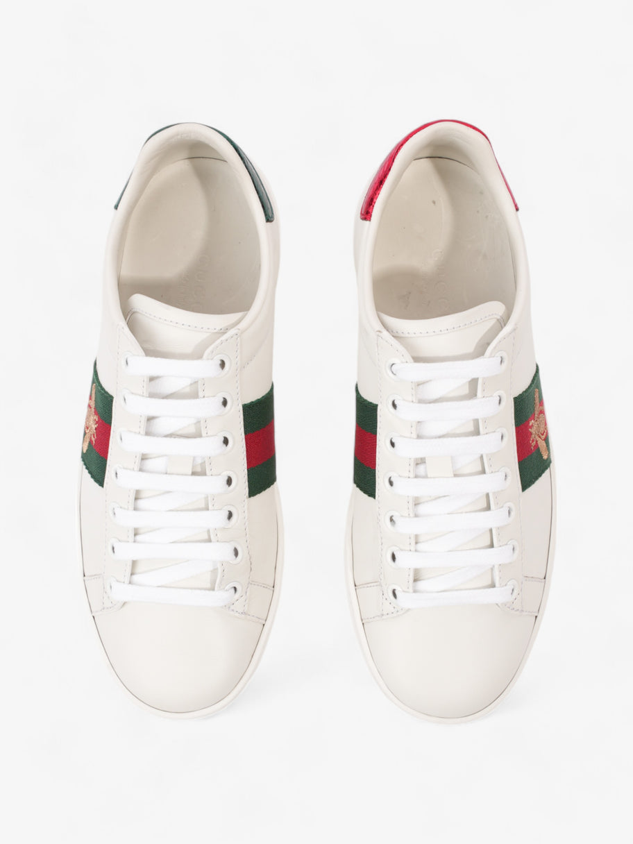 Gucci Ace Sneakers with Bee White / Red / Green Leather EU 35 UK 2 Image 8