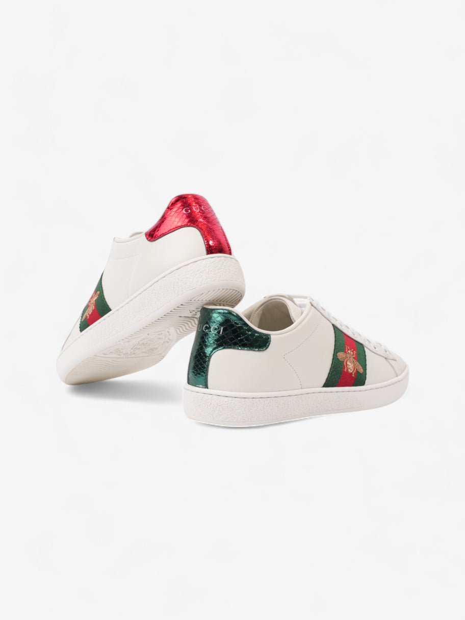 Gucci Ace Sneakers with Bee White / Red / Green Leather EU 35 UK 2 Image 9