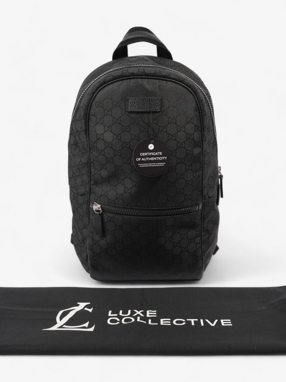 Gucci Double Zip Backpack Black GG Supreme Nylon Image 10