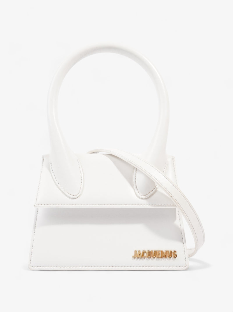  Jacquemus Le Chiquito Moyen White Leather