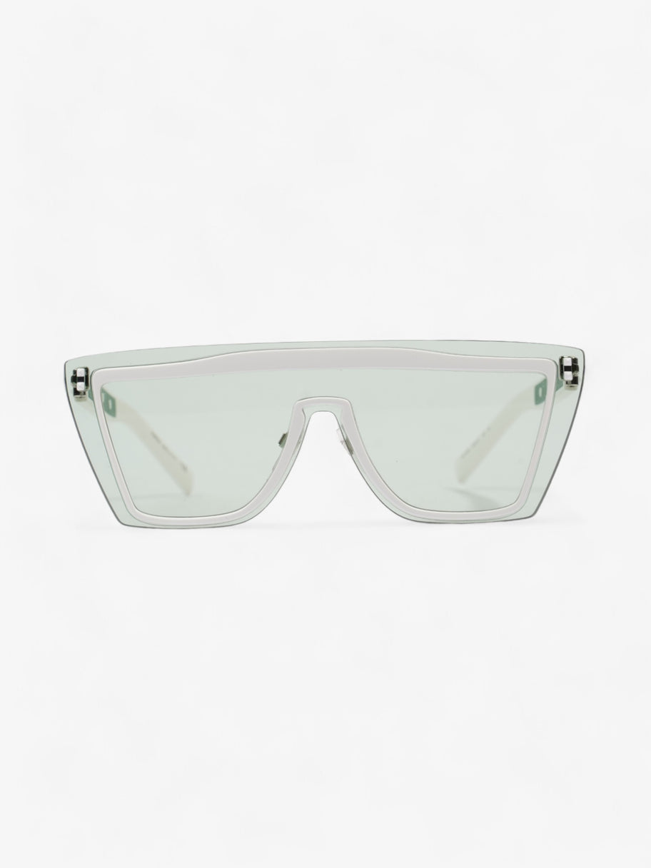 Valentino Mirrored Sunglasses Green / White Acetate 140mm Image 1