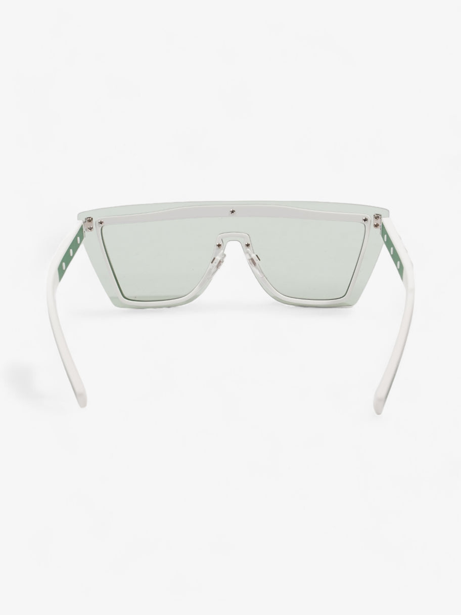 Valentino Mirrored Sunglasses Green / White Acetate 140mm Image 3