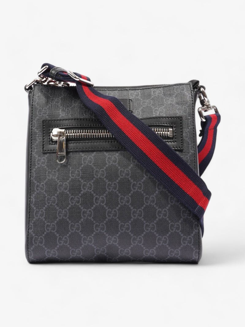  Gucci GG Messenger Black Coated Canvas