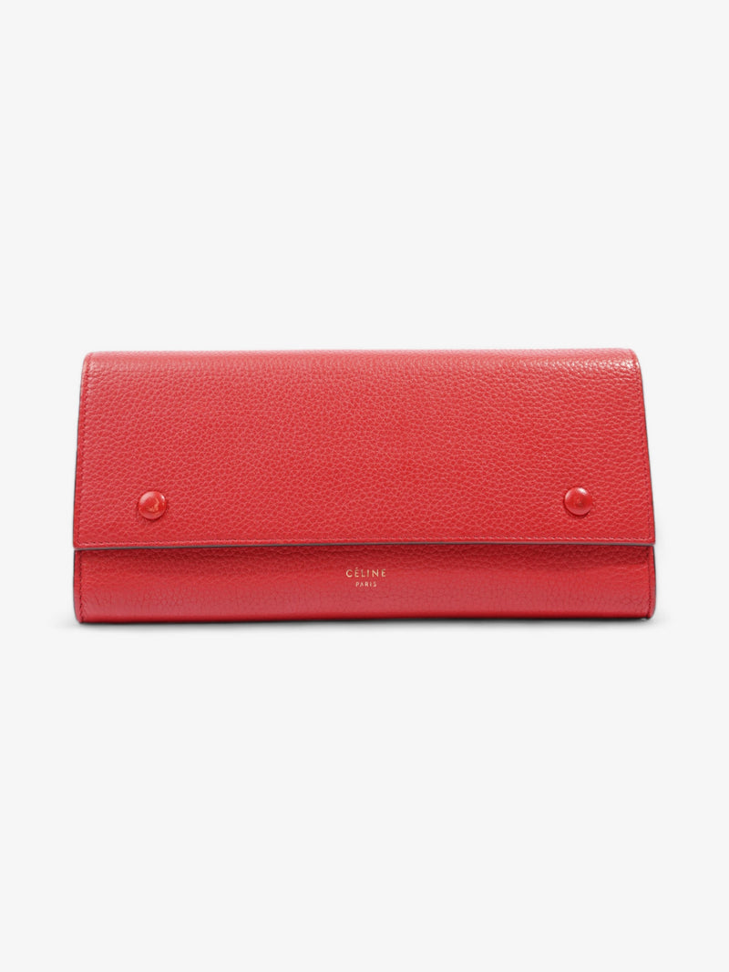  Continental Wallet Red Leather