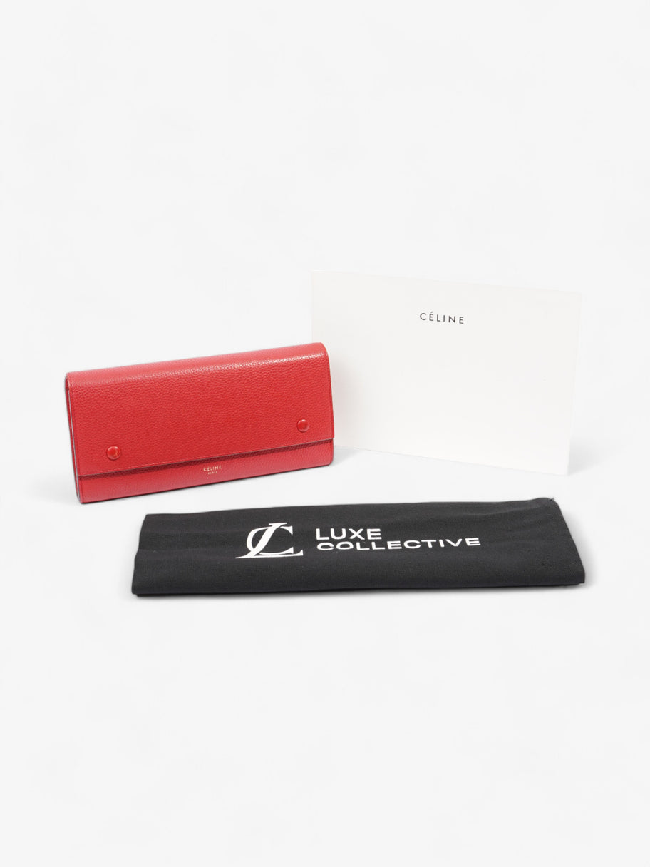 Continental Wallet Red Leather Image 6