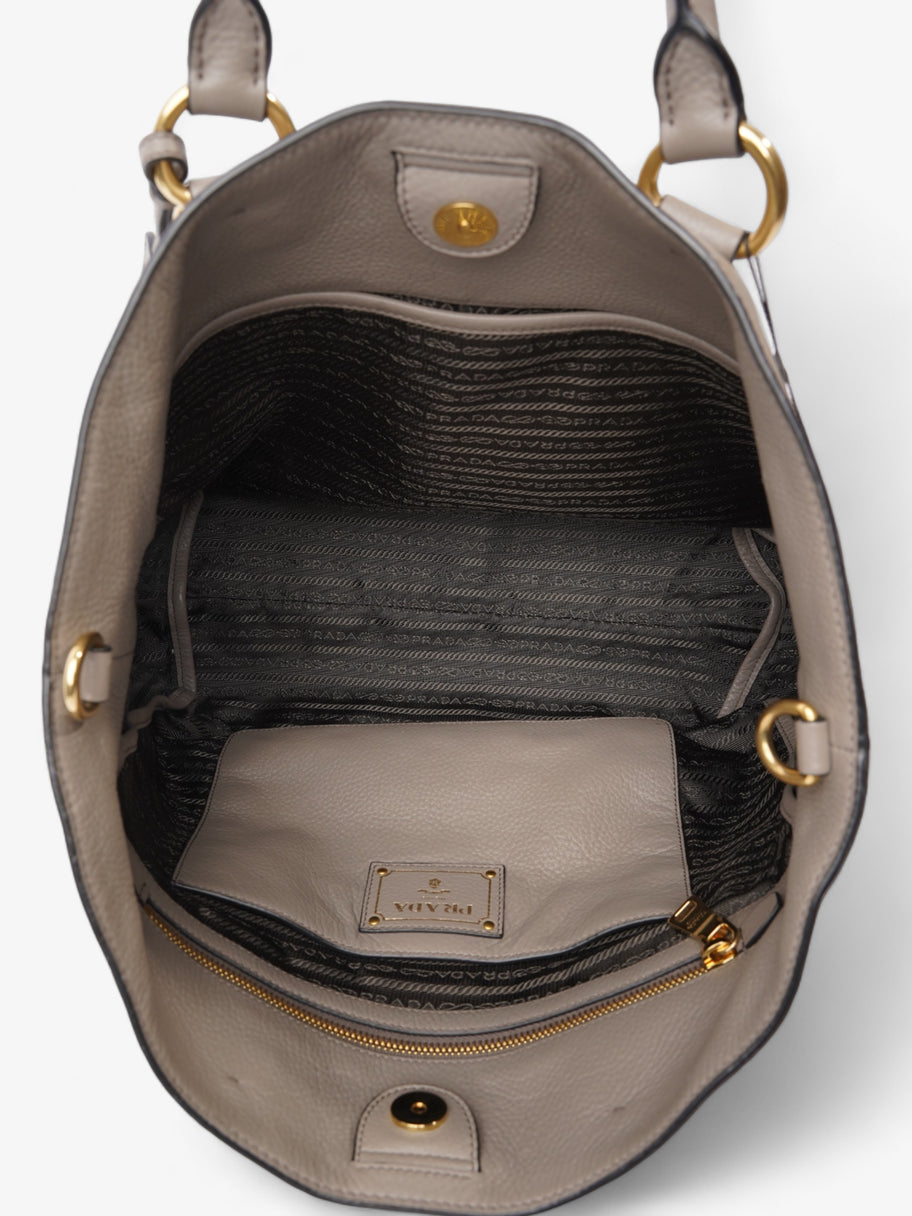 Prada Daino Grey Leather Image 9