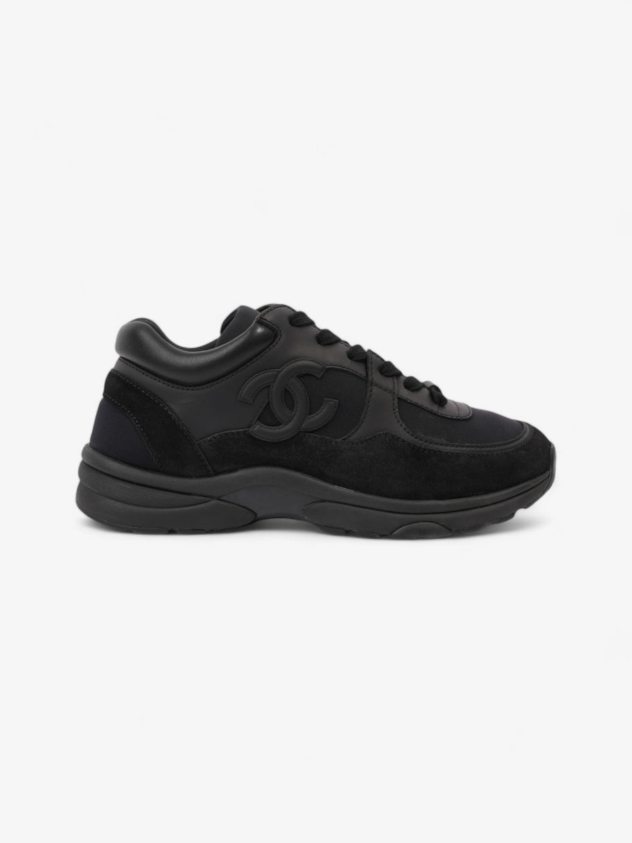 Chanel CC Logo Sneakers Black Suede EU 38 UK 5 Image 1