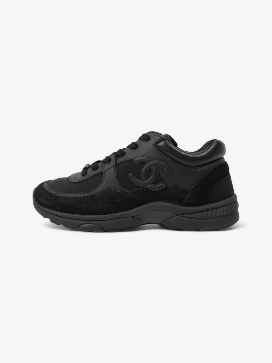 Chanel CC Logo Sneakers Black Suede EU 38 UK 5 Image 5