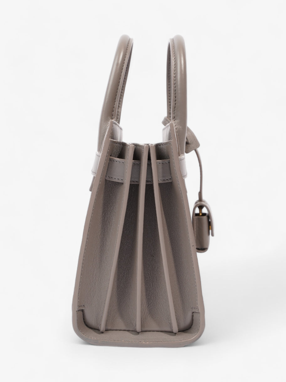 Saint Laurent Nano Sac De Jour Grey Leather Image 5