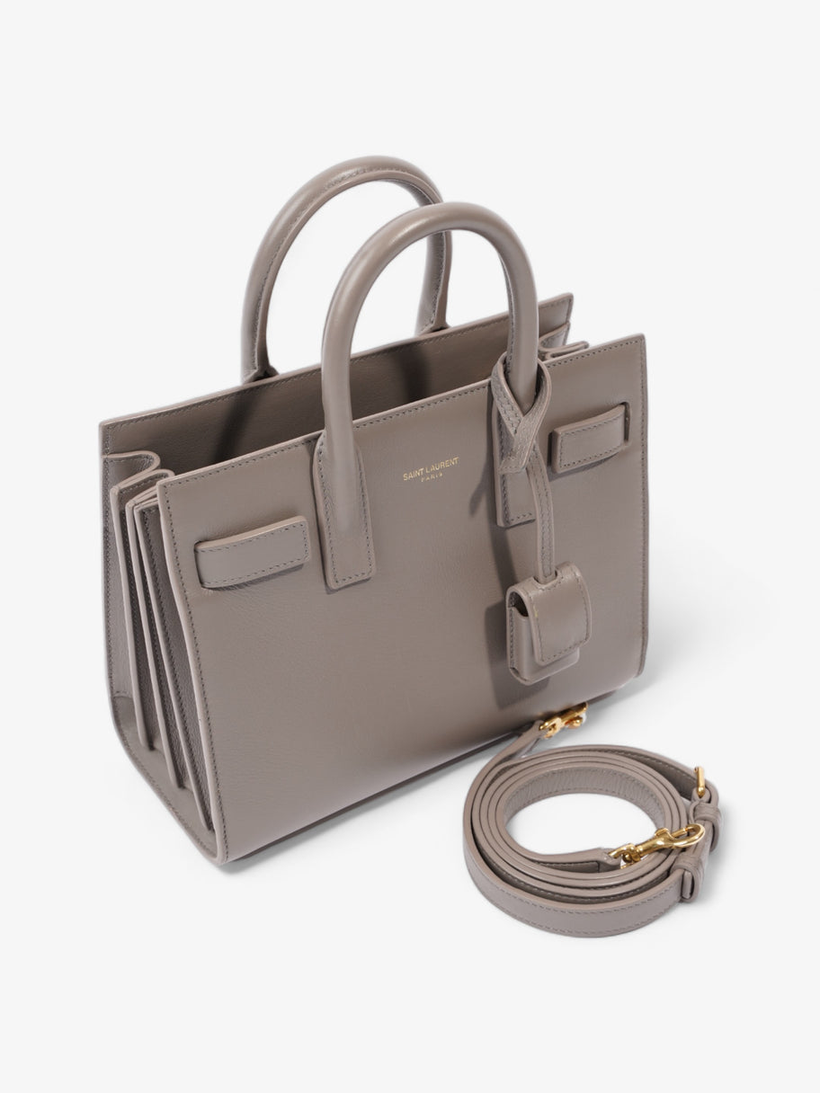 Saint Laurent Nano Sac De Jour Grey Leather Image 7